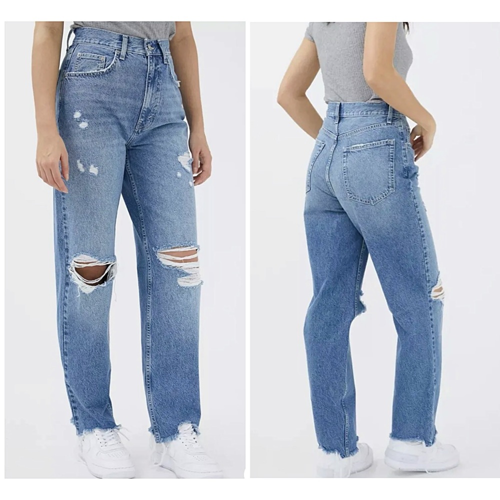 👖Urban Outfitters BDG High Rise Baggy Distressed Ripped Y2K 90s Mom Jeans